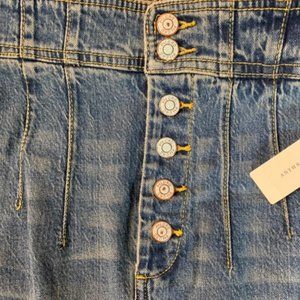 Anthropologie Pilcro Slim Denim Skirt Size 2